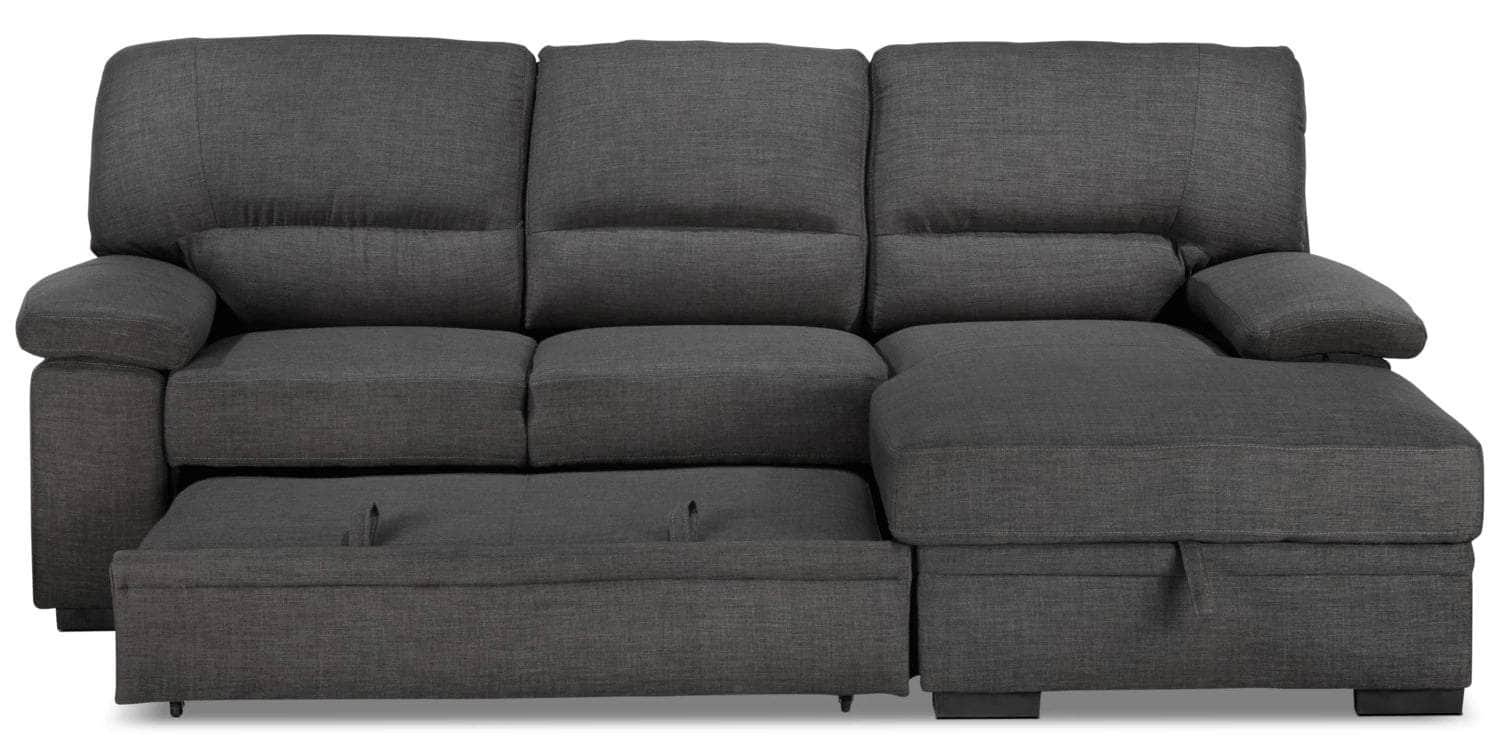 Urban Cali Sleeper Sectional Anaheim Condo Sleeper Sectional Sofa Bed with Storage Chaise