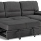 Urban Cali Sleeper Sectional Anaheim Condo Sleeper Sectional Sofa Bed with Storage Chaise