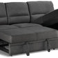 Urban Cali Sleeper Sectional Anaheim Condo Sleeper Sectional Sofa Bed with Storage Chaise