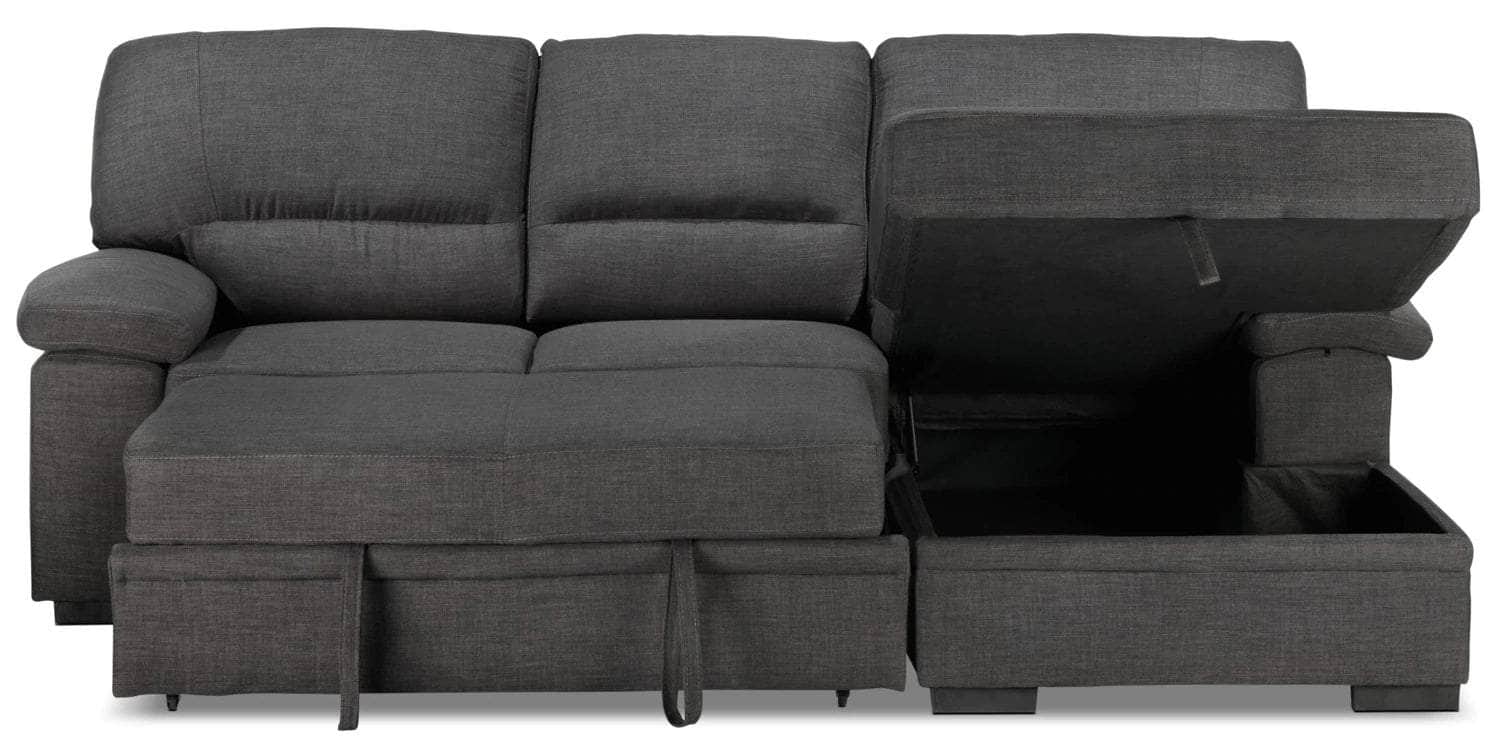Urban Cali Sleeper Sectional Anaheim Condo Sleeper Sectional Sofa Bed with Storage Chaise