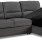 Urban Cali Sleeper Sectional Anaheim Condo Sleeper Sectional Sofa Bed with Storage Chaise