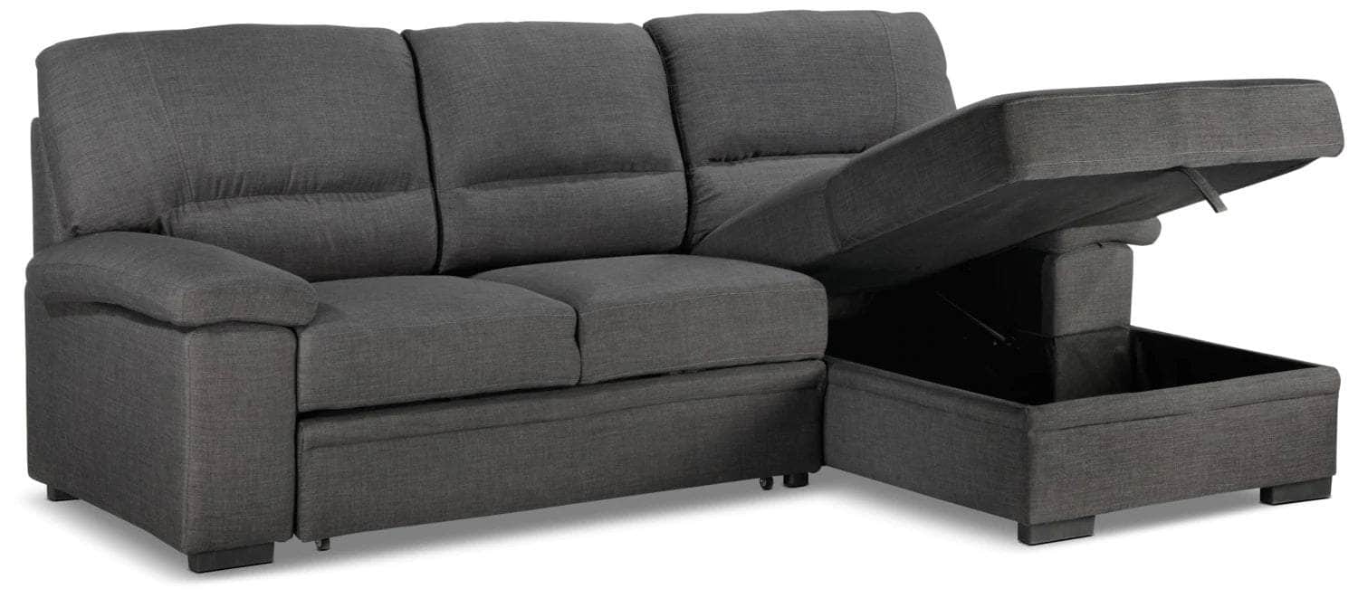 Urban Cali Sleeper Sectional Anaheim Condo Sleeper Sectional Sofa Bed with Storage Chaise