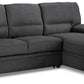 Urban Cali Sleeper Sectional Anaheim Condo Sleeper Sectional Sofa Bed with Storage Chaise