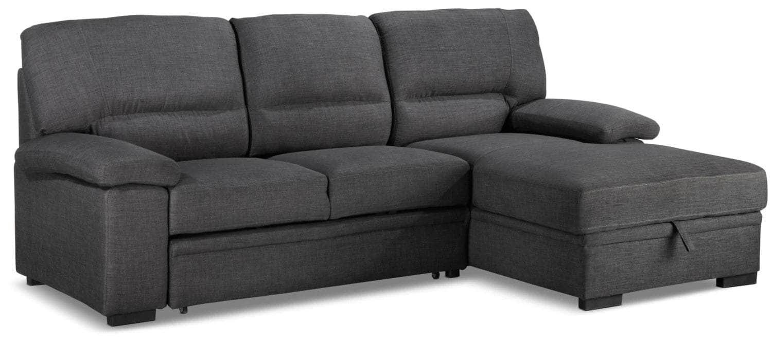 Urban Cali Sleeper Sectional Anaheim Condo Sleeper Sectional Sofa Bed with Storage Chaise