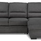 Urban Cali Sleeper Sectional Anaheim Right Facing Chaise Anaheim Condo Sleeper Sectional Sofa Bed with Storage Chaise