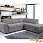 Urban Cali Sleeper Sectional Gerardo Sleeper Sectional Sofa Bed with Storage Ottoman