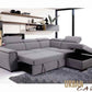 Urban Cali Sleeper Sectional Gerardo Sleeper Sectional Sofa Bed with Storage Ottoman