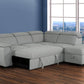 Urban Cali Sleeper Sectional Gerardo Sleeper Sectional Sofa Bed with Storage Ottoman