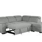 Urban Cali Sleeper Sectional Gerardo Sleeper Sectional Sofa Bed with Storage Ottoman