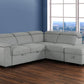 Urban Cali Sleeper Sectional Gerardo Sleeper Sectional Sofa Bed with Storage Ottoman