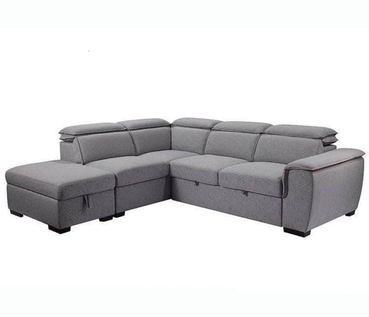 Urban Cali Sleeper Sectional Left Facing Chaise Gerardo Sleeper Sectional Sofa Bed with Storage Ottoman